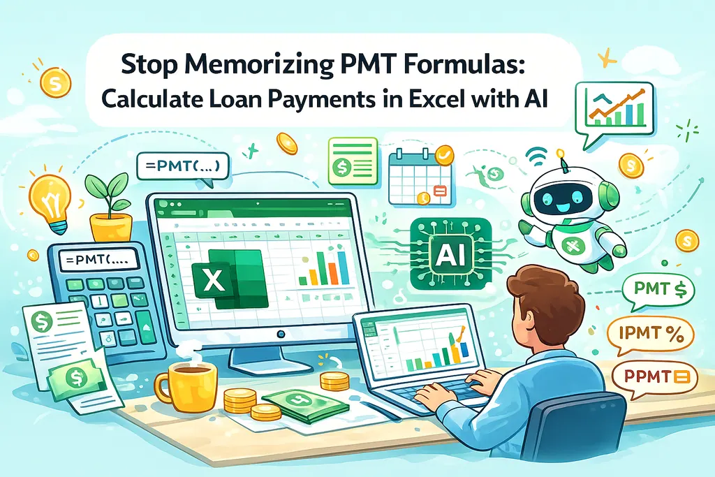 Stop Memorizing PMT Formulas: Calculate Loan Payments in Excel with AI