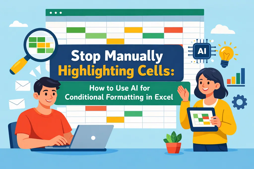 手動でのセル強調をやめる：ExcelでAIを活用した条件付き書式の使い方