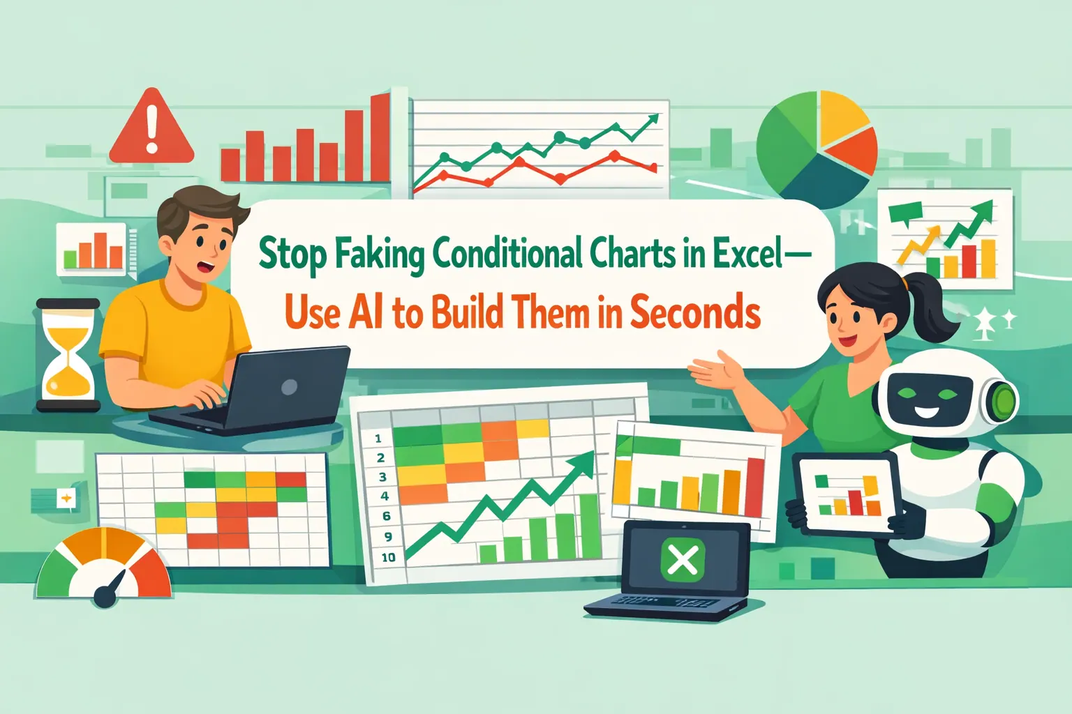 Stop Faking Conditional Charts in Excel—Use AI to Build Them in Seconds