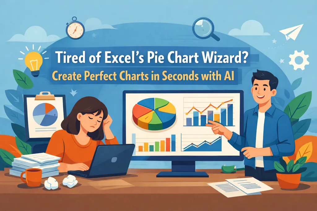 Tired of Excel's Pie Chart Wizard? Create Perfect Charts in Seconds with AI