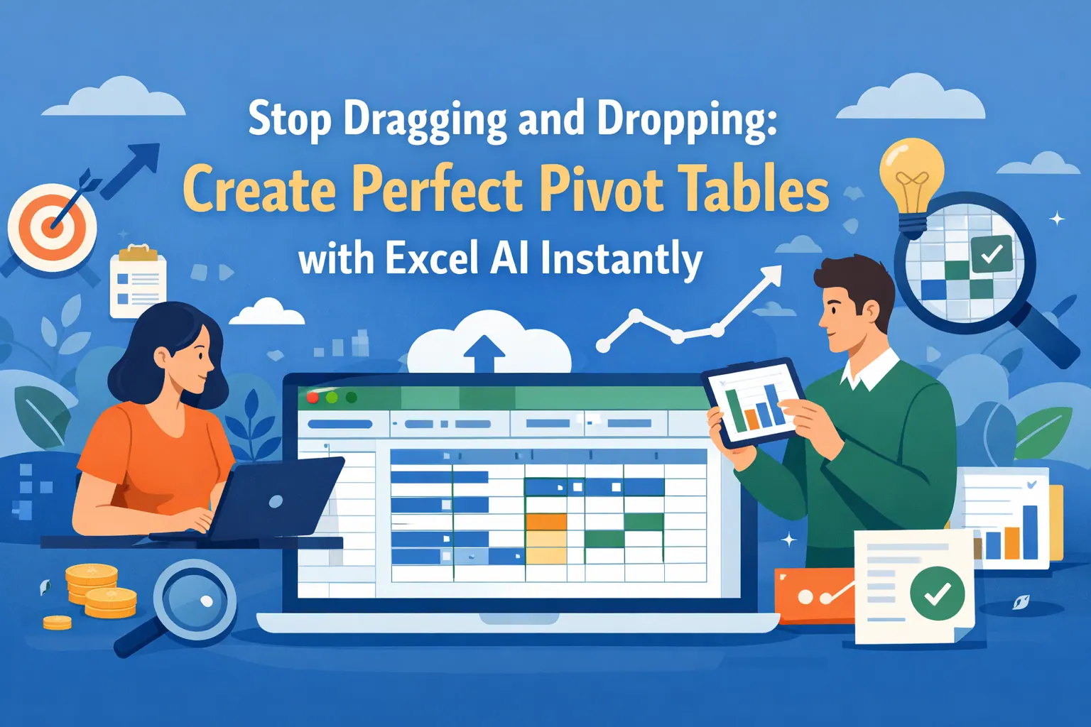 ドラッグ＆ドロップ不要：Excel AIで完璧なピボットテーブルを即座に作成