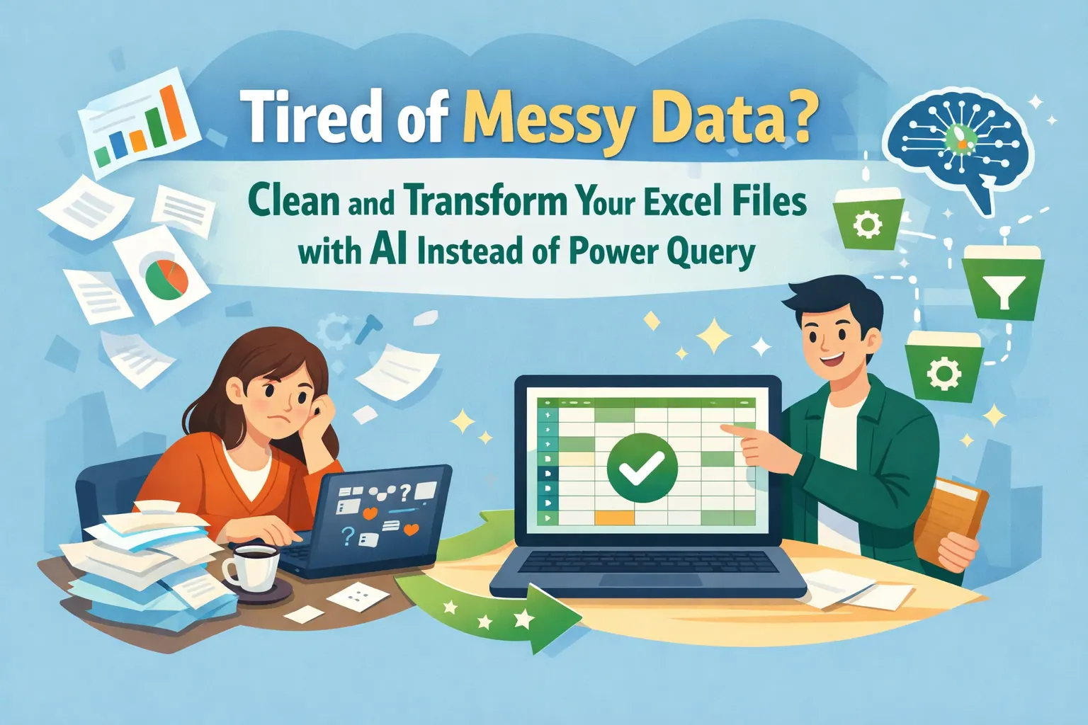 Tired of Messy Data? Clean and Transform Your Excel Files with AI Instead of Power Query