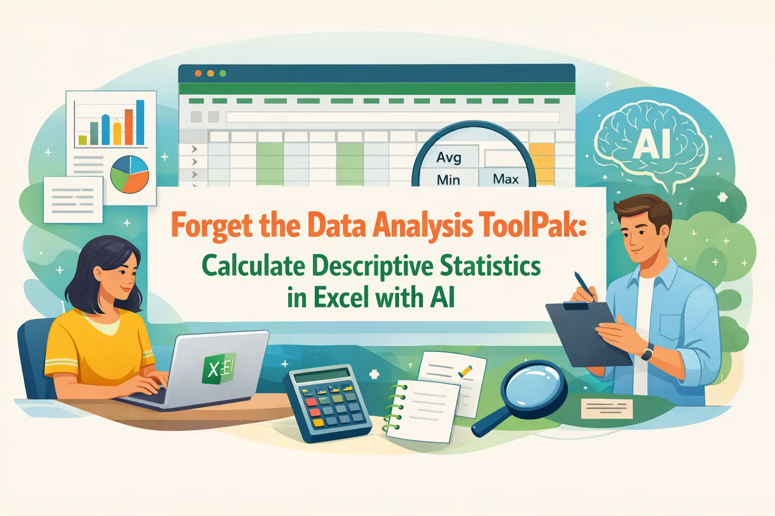 Forget the Data Analysis ToolPak: Calculate Descriptive Statistics in Excel with AI
