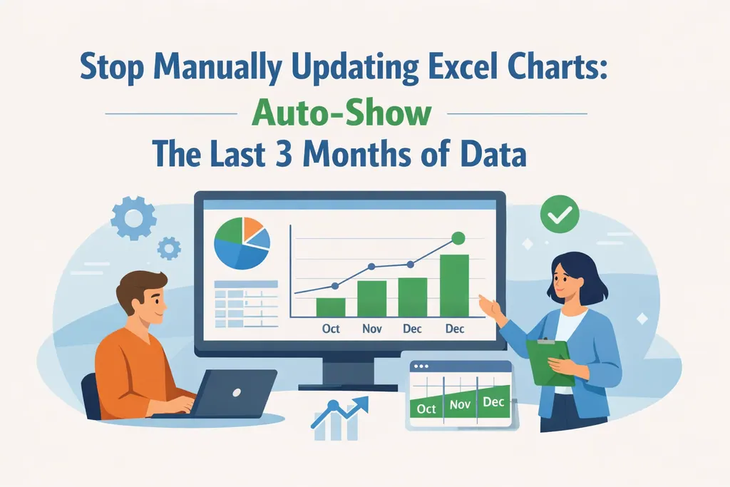 Stop Manually Updating Excel Charts: Auto-Show The Last 3 Months of Data