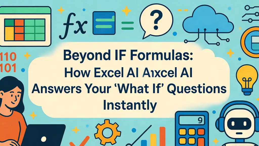 Más allá de las fórmulas SI: Cómo la IA de Excel responde tus preguntas de '¿Qué pasaría si?' al instante