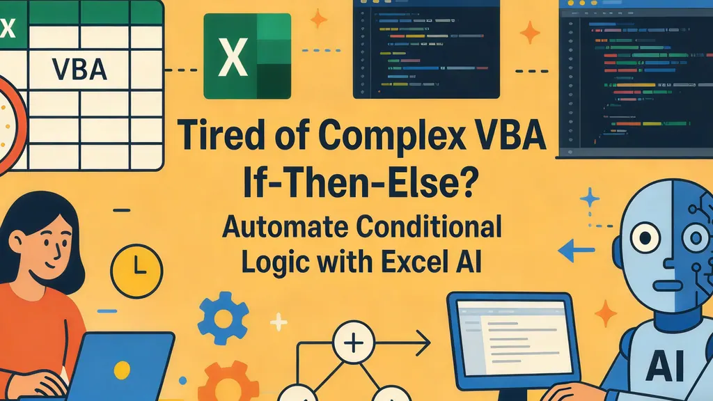 ¿Cansado de los complejos If-Then-Else en VBA? Automatiza la lógica condicional con IA de Excel