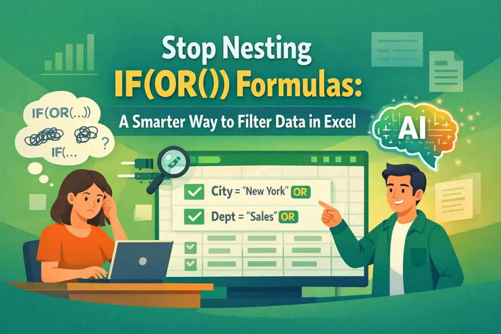 Deja de anidar fórmulas IF(OR()): Una forma más inteligente de filtrar datos en Excel