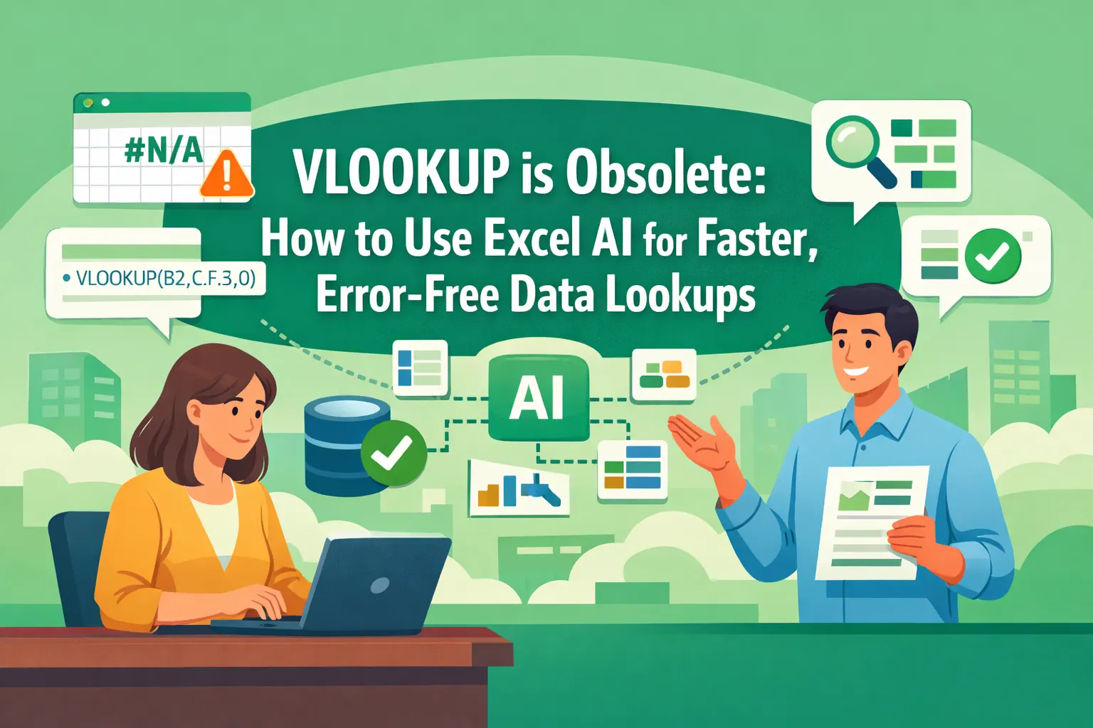 VLOOKUP is Obsolete: How to Use Excel AI for Faster, Error-Free Data Lookups