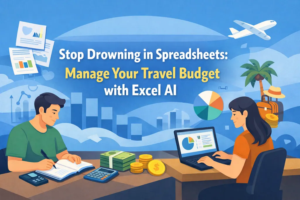Hören Sie auf, in Tabellen zu ertrinken: Verwalten Sie Ihr Reisebudget mit Excel AI