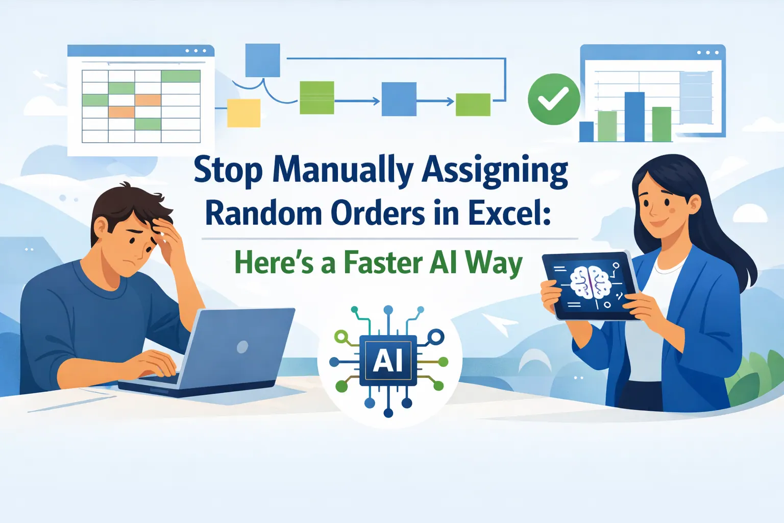 Stop Manually Assigning Random Orders in Excel: Here's a Faster AI Way