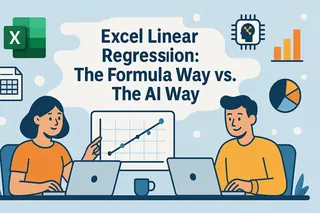 Excel Lineare Regression: Der Formelweg vs. Der KI-Weg Excel Lineare Regression: Der Formelweg vs. Der KI-Weg