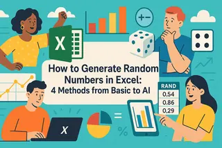 So generieren Sie Zufallszahlen in Excel: 4 Methoden von einfach bis KI
