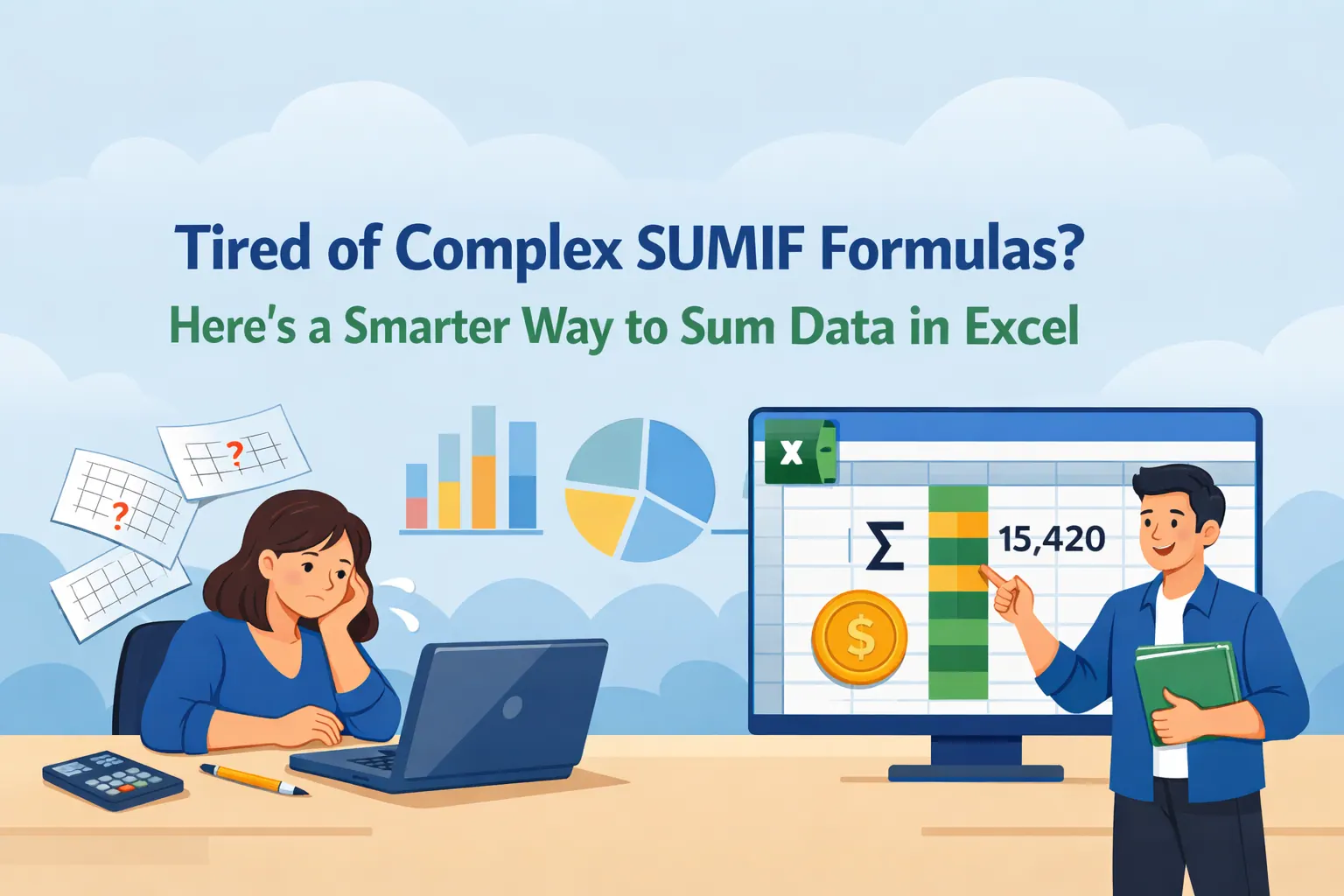 Cansado de Fórmulas SUMIF Complexas? Conheça uma Maneira Mais Inteligente de Somar Dados no Excel