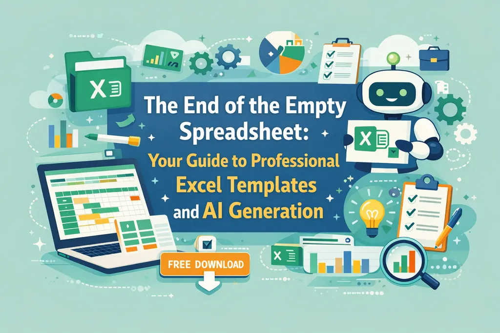 El fin de la hoja de cálculo vacía: Guía para plantillas profesionales de Excel y generación con IA