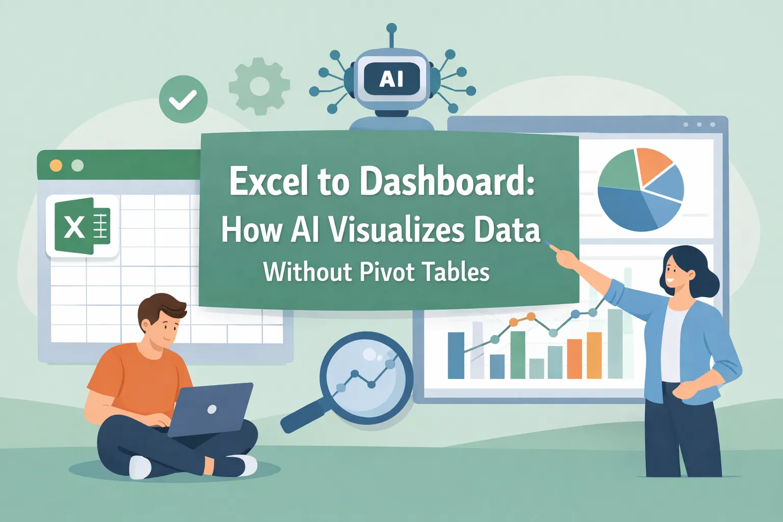 從 Excel 到儀表板：AI 如何無需樞紐分析表就可視化資料