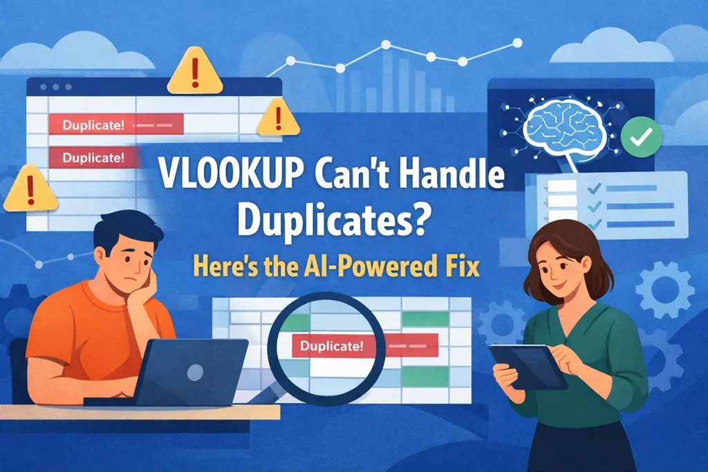 ¿VLOOKUP no admite duplicados? La solución con IA