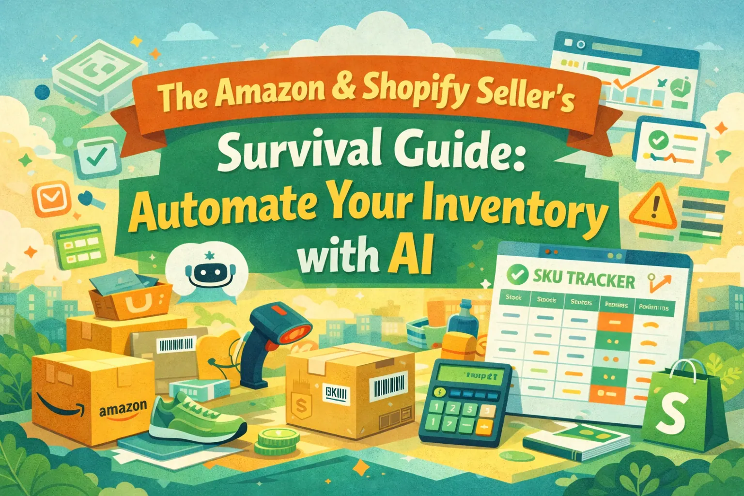 Guia de Sobrevivência do Vendedor na Amazon & Shopify: Automatize Seu Inventário com IA