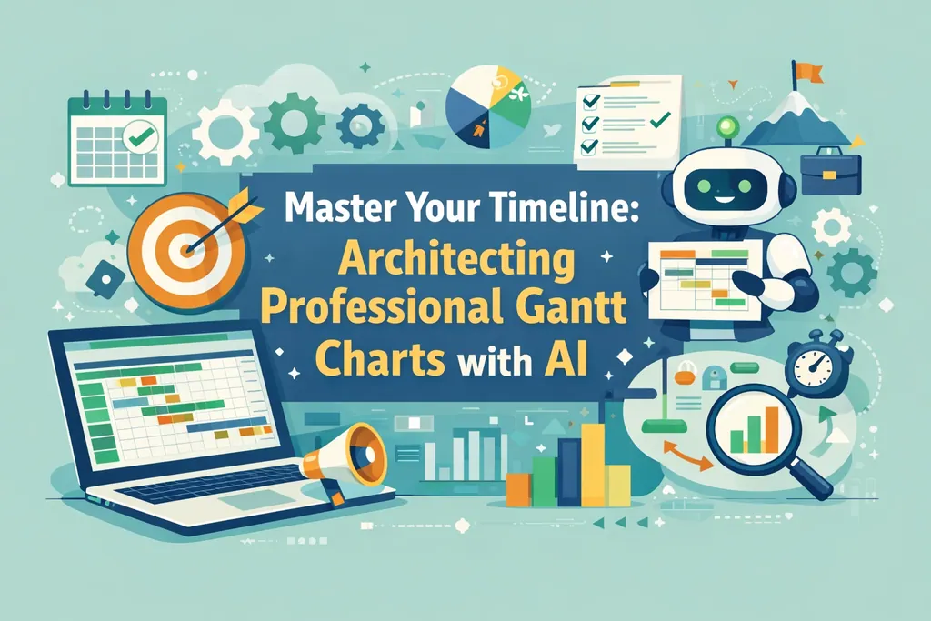 Domina tu cronograma: Diseño de diagramas de Gantt profesionales con IA