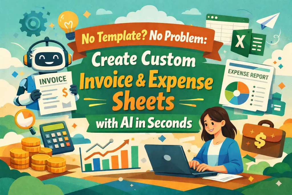 No Template? No Problem: Create Custom Invoice & Expense Sheets with AI In Seconds