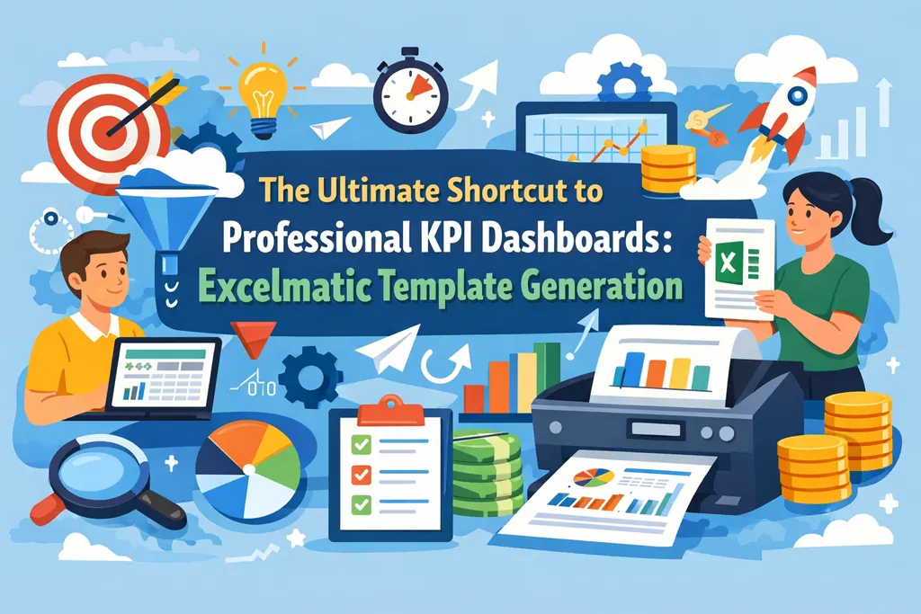 Die ultimative Abkürzung zu professionellen KPI-Dashboards: Excelmatic Vorlagenerstellung