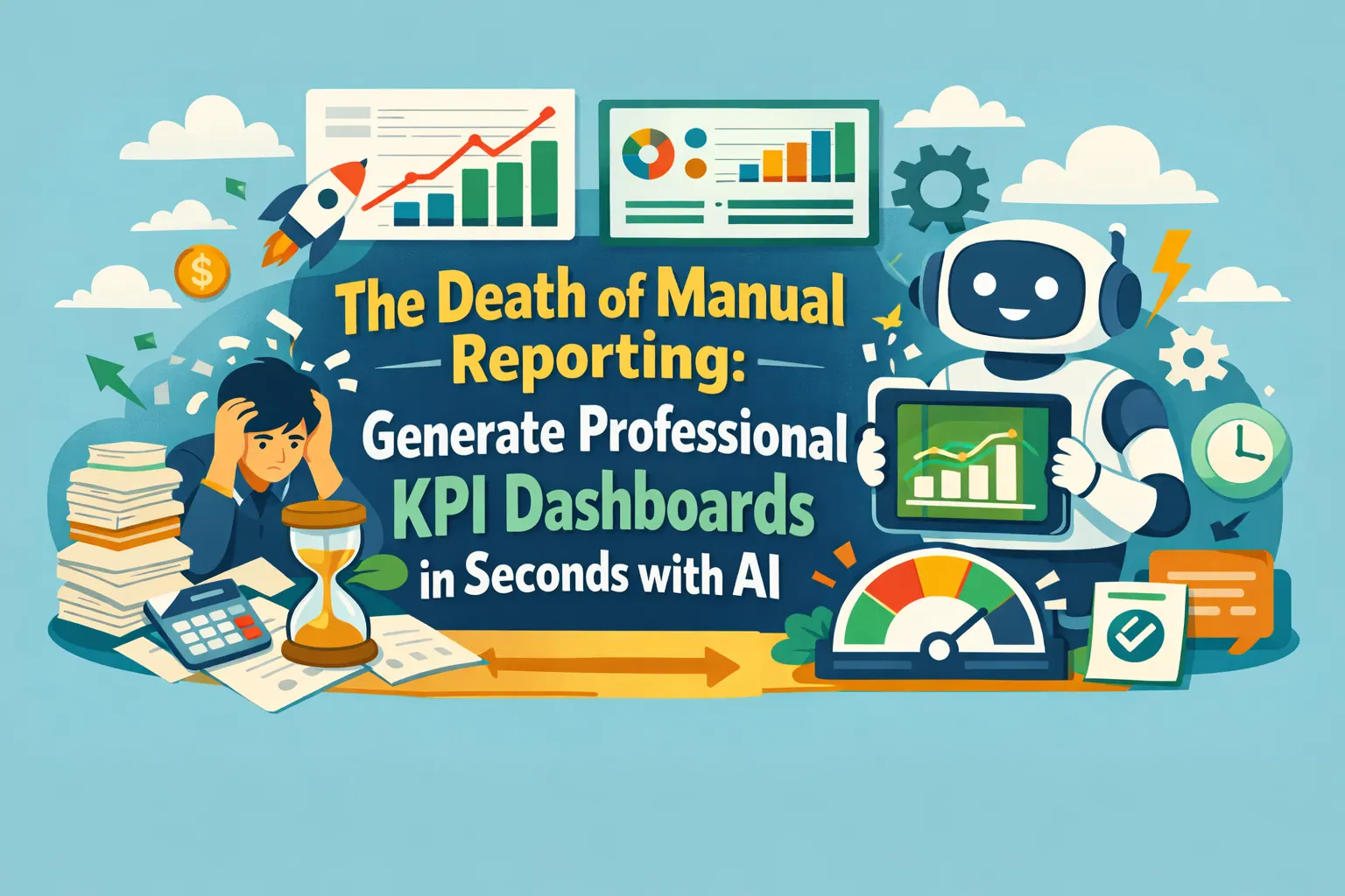 The Death of Manual Reporting: Generate Professional KPI Dashboards in Seconds with AI