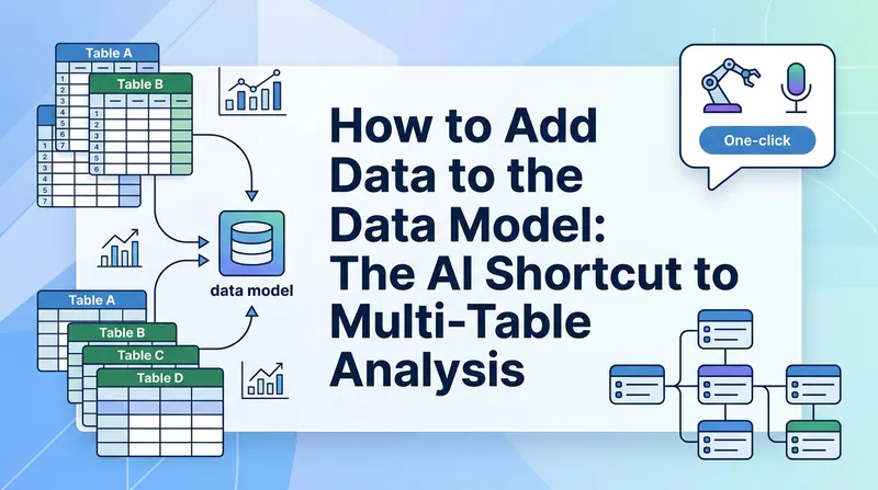 How to Add Data to Data Model in Excel: AI Multi-Table Analysis | RowSpeak