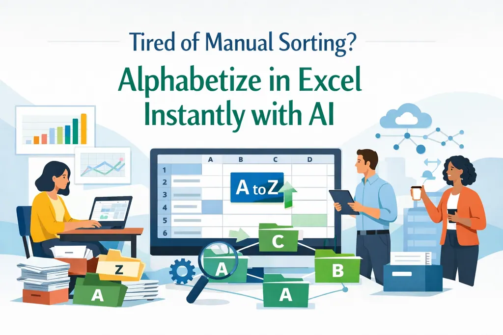 Tired of Manual Sorting? Alphabetize in Excel Instantly with AI