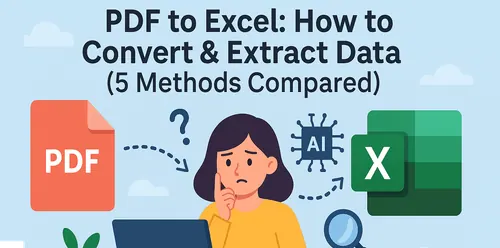 PDF to Excel: How to Convert & Extract Data (5 Methods Compared)
