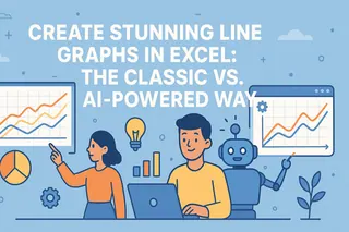 Erstellen Sie beeindruckende Liniendiagramme in Excel: Der klassische vs. der KI-gestützte Weg Erstellen Sie beeindruckende Liniendiagramme in Excel: Der klassische vs. der KI-gestützte Weg