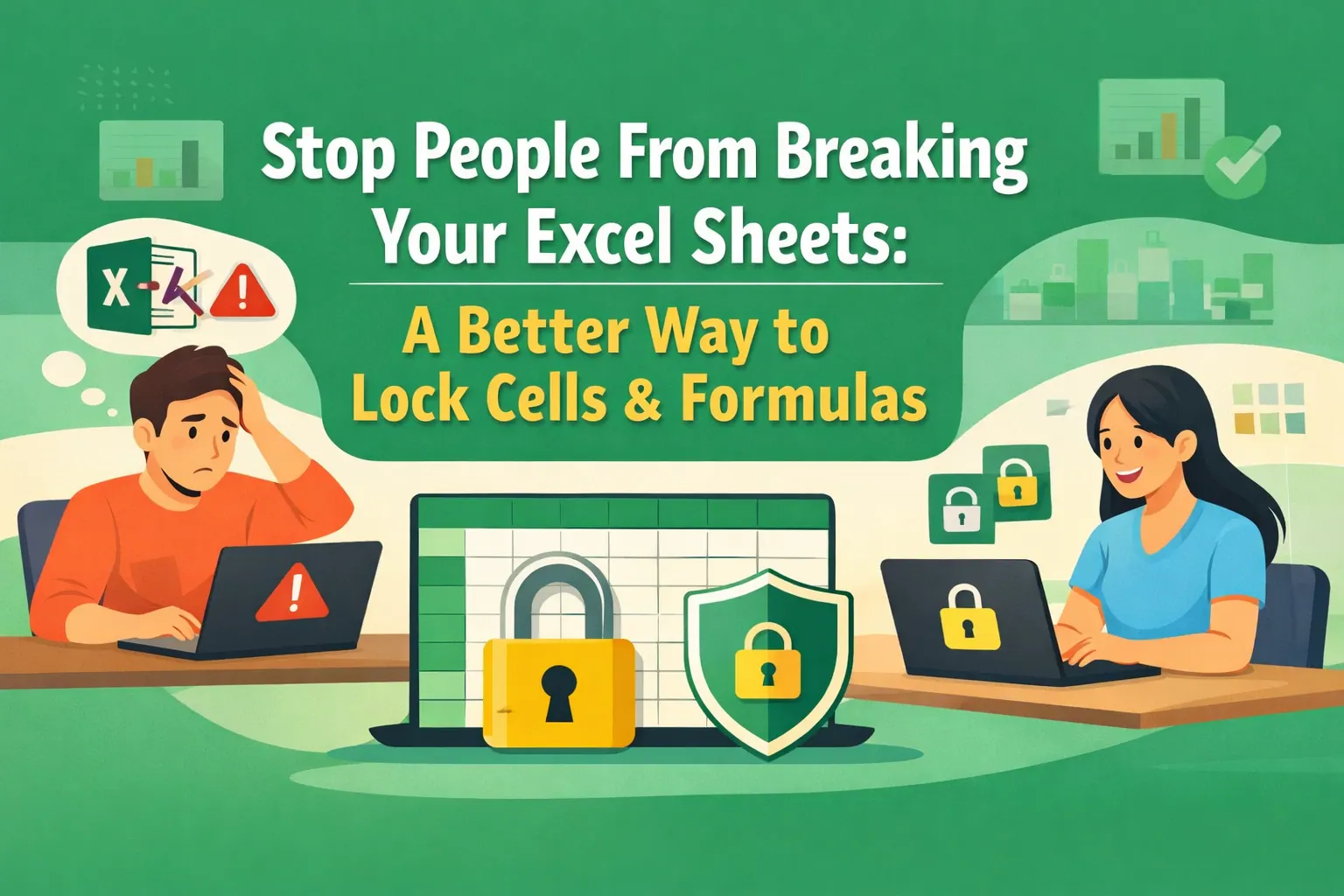 Stop People From Breaking Your Excel Sheets: A Better Way to Lock Cells & Formulas