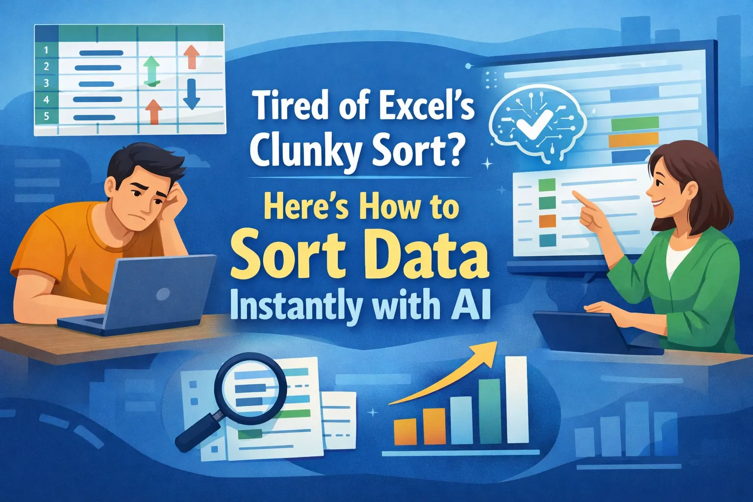 Tired of Excel's Clunky Sort? Here's How to Sort Data Instantly with AI