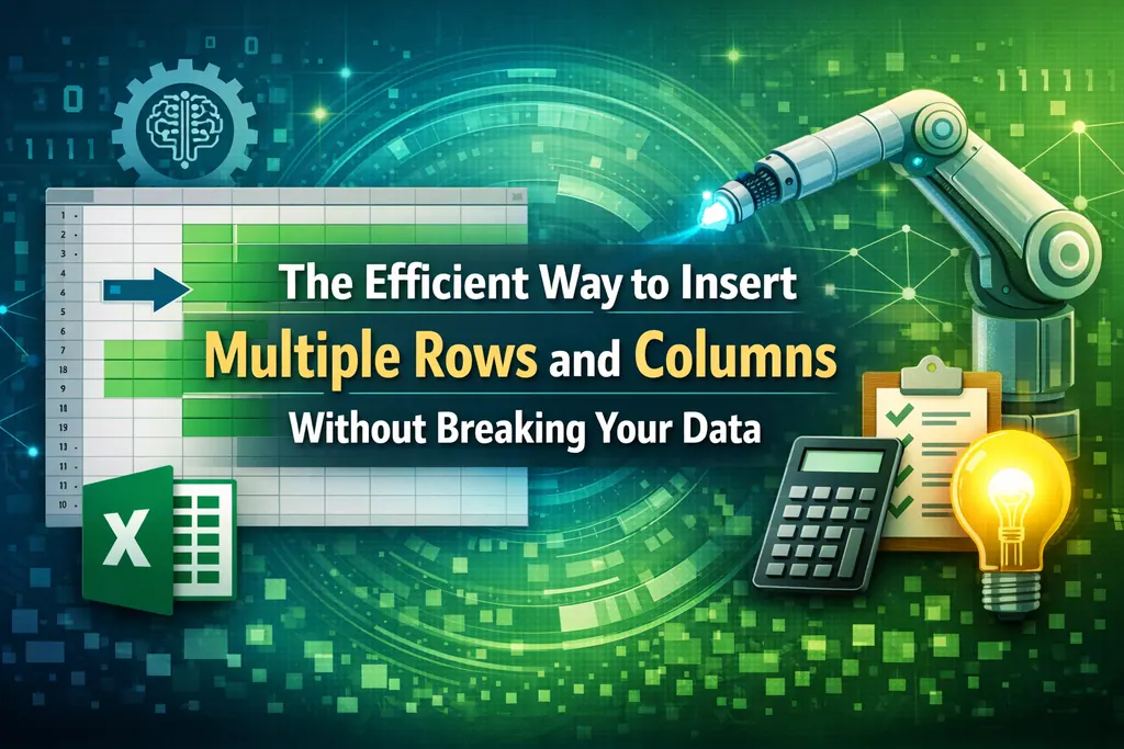 The Efficient Way to Insert Multiple Rows and Columns Without Breaking Your Data