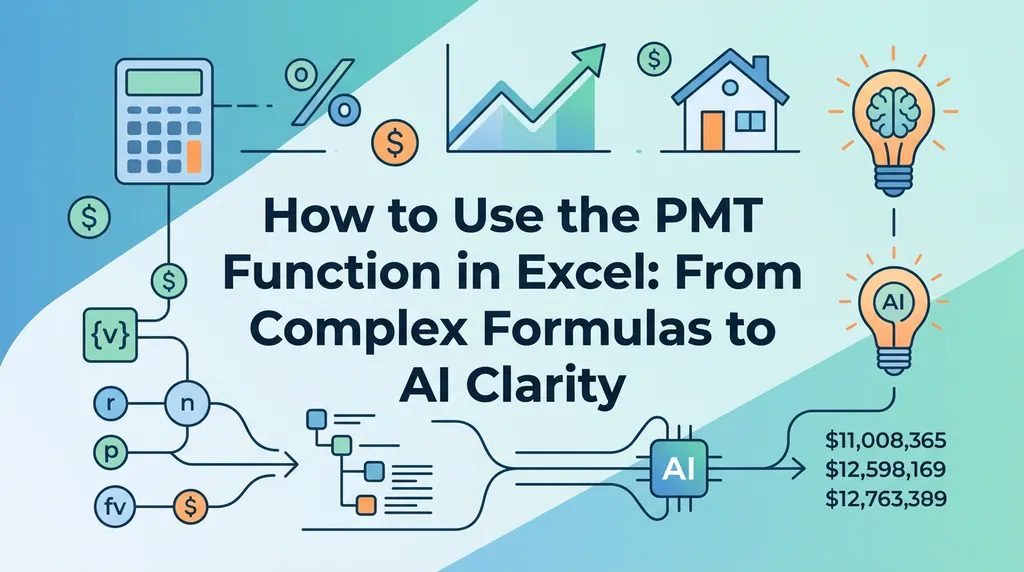 How to Use the PMT Function in Excel: From Complex Formulas to AI Clarity
