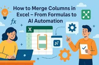 How to Merge Columns in Excel - From Formulas to AI Automation