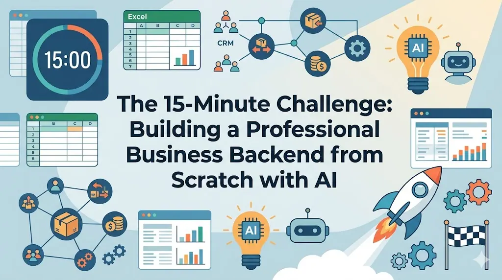 The 15-Minute Challenge: Building a Professional Business Backend from Scratch with AI