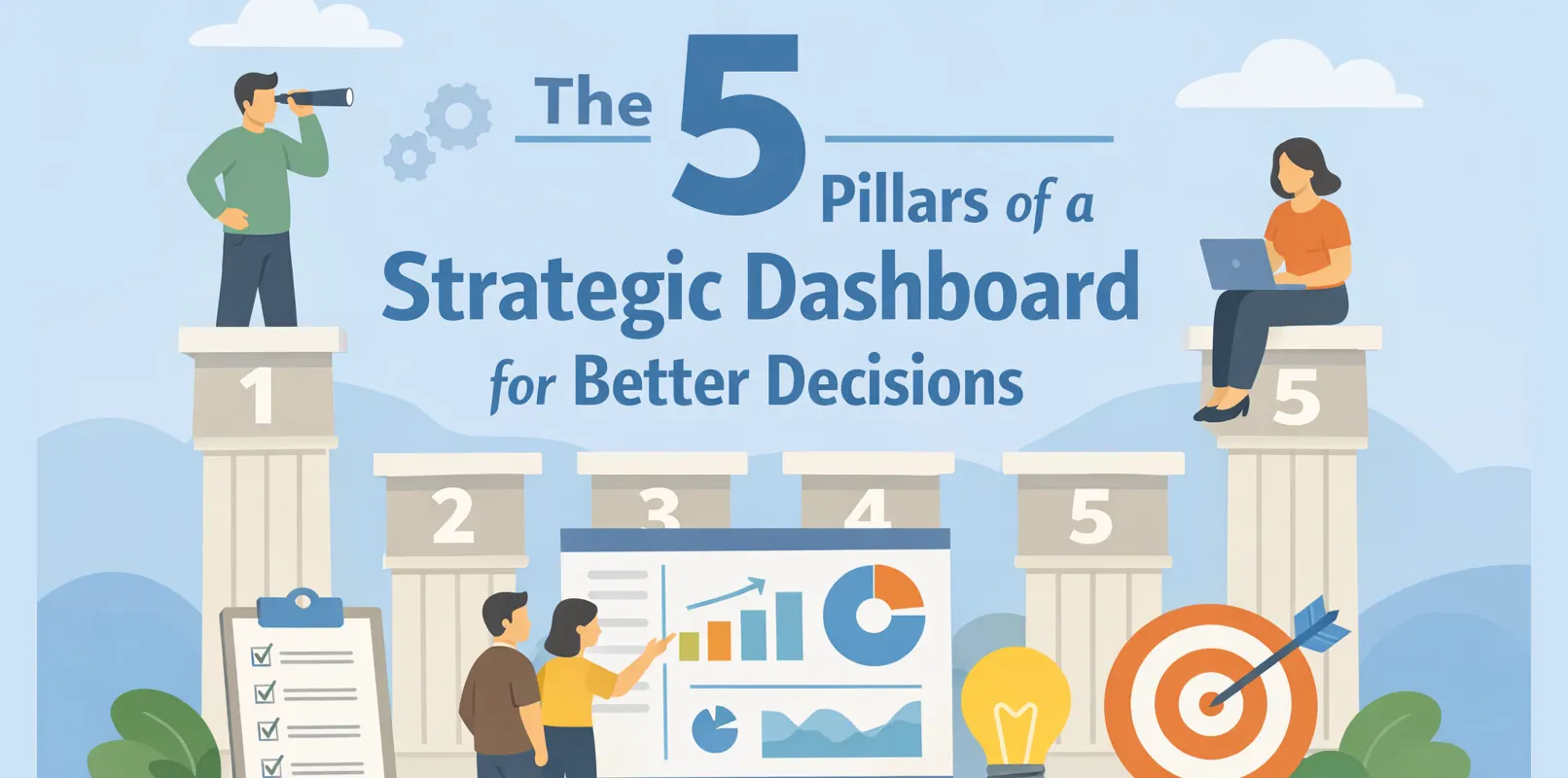 더 나은 의사결정을 위한 전략 대시보드의 5가지 핵심