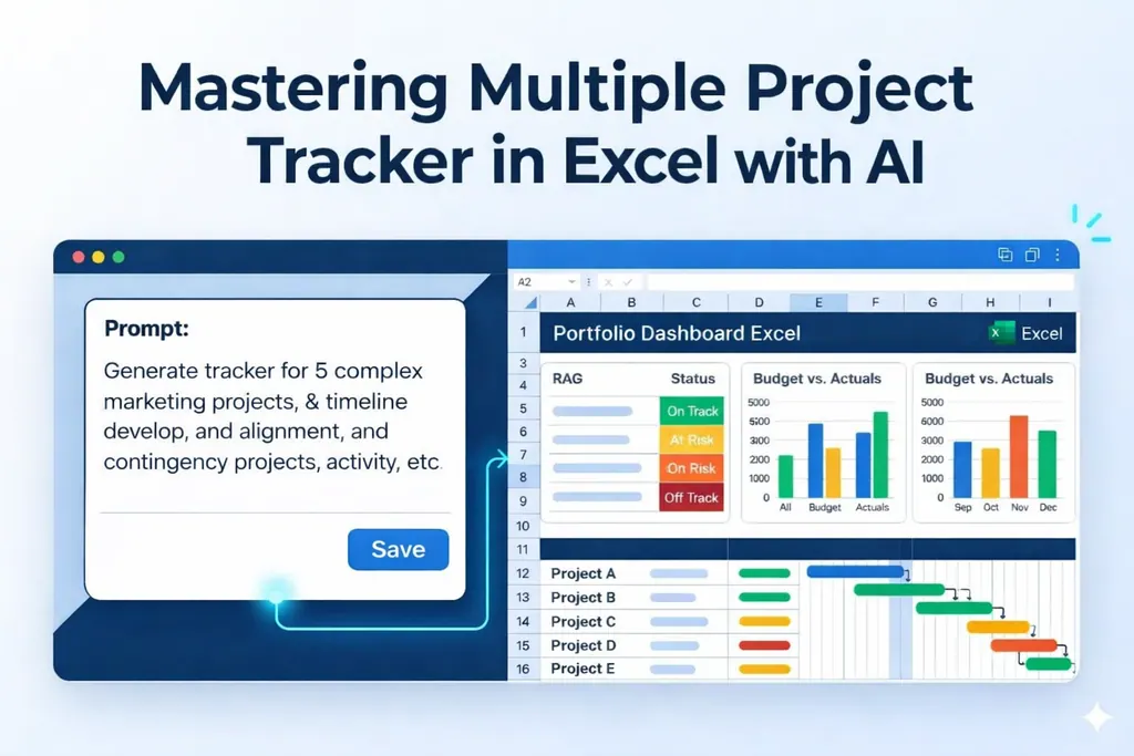 Vom Chaos zur Kontrolle: Der ultimative Leitfaden zur Erstellung einer benutzerdefinierten Mehrprojekt‑Tracking‑Vorlage in Excel