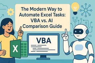 La méthode moderne pour automatiser les tâches Excel : Guide de comparaison VBA vs. IA