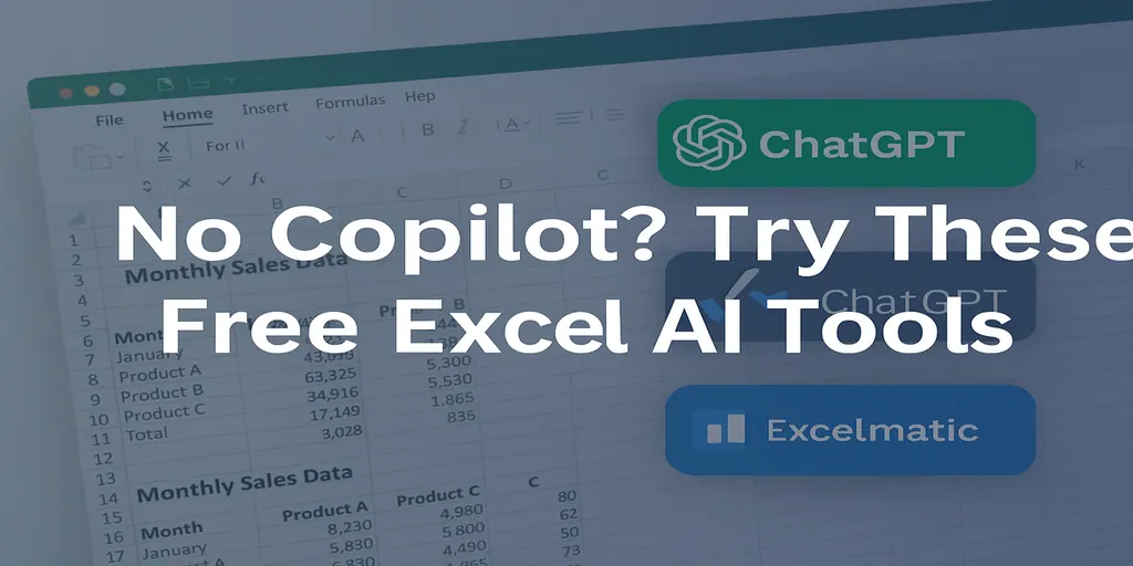 Kein Copilot? Versuchen Sie stattdessen diese kostenlosen Excel-AI-Tools