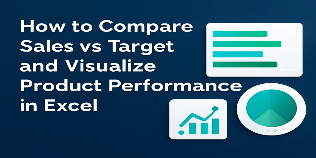 How to Compare Sales vs Target and Visualize Product Performance in Excel