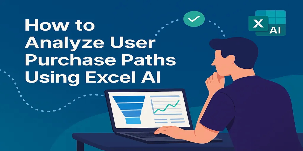 Cómo analizar rutas de compra de usuarios usando Excel AI