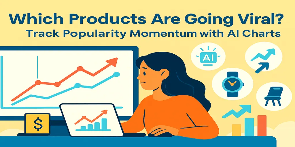 ¿Qué productos se están volviendo virales? Rastrea el impulso de popularidad con gráficos de IA