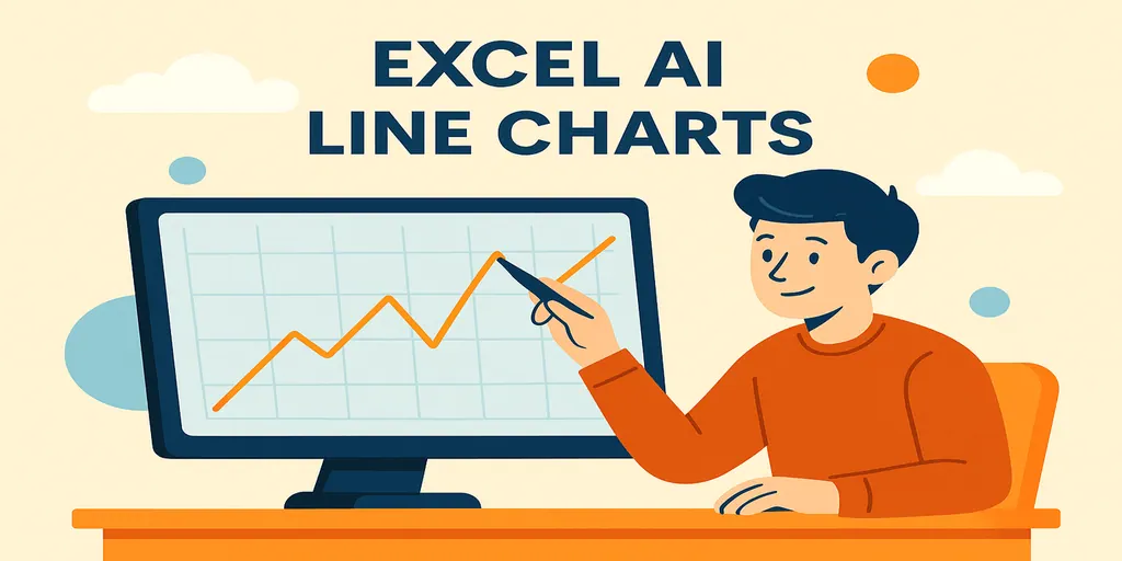 Como Criar um Gráfico de Linha Instantaneamente Usando Ferramentas de IA do Excel