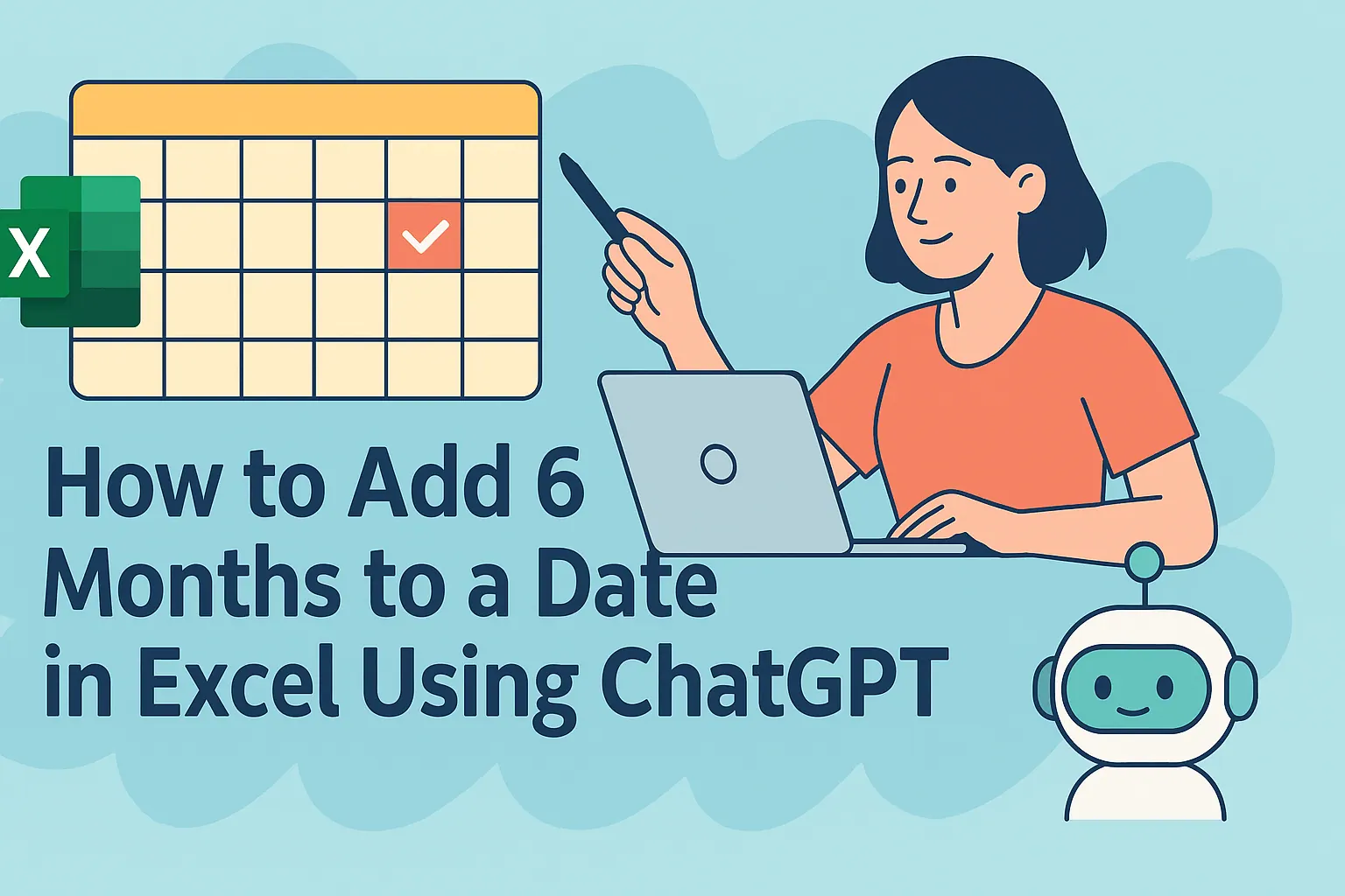 Excel에서 ChatGPT로 날짜에 6개월 추가하는 방법
