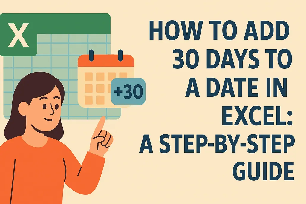 Comment ajouter 30 jours à une date dans Excel : Guide étape par étape