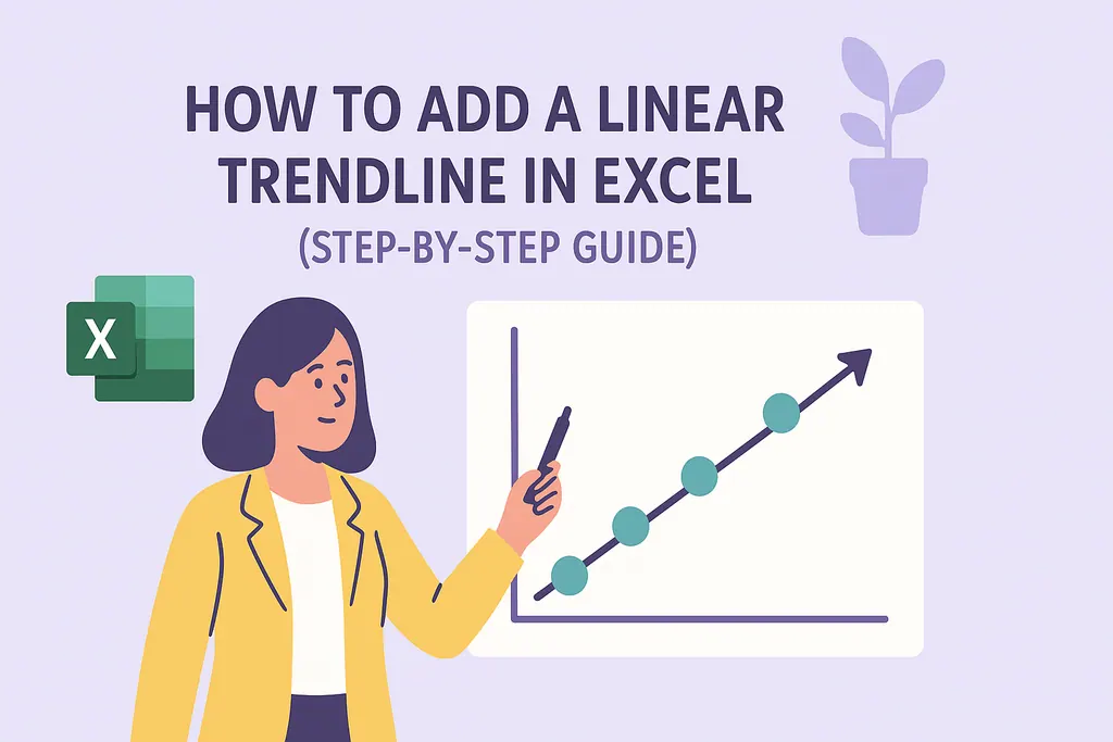 Comment ajouter une ligne de tendance linéaire dans Excel (Guide étape par étape)