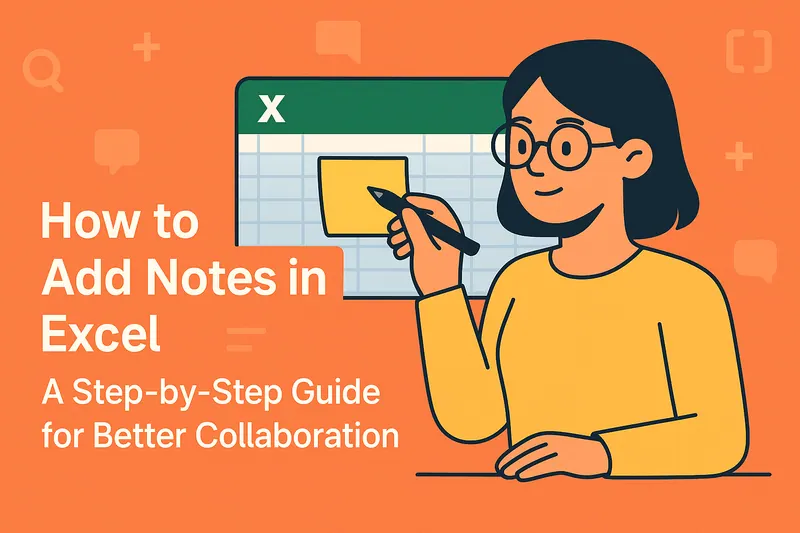 How to Add Notes in Excel: A Step-by-Step Guide for Better ...
