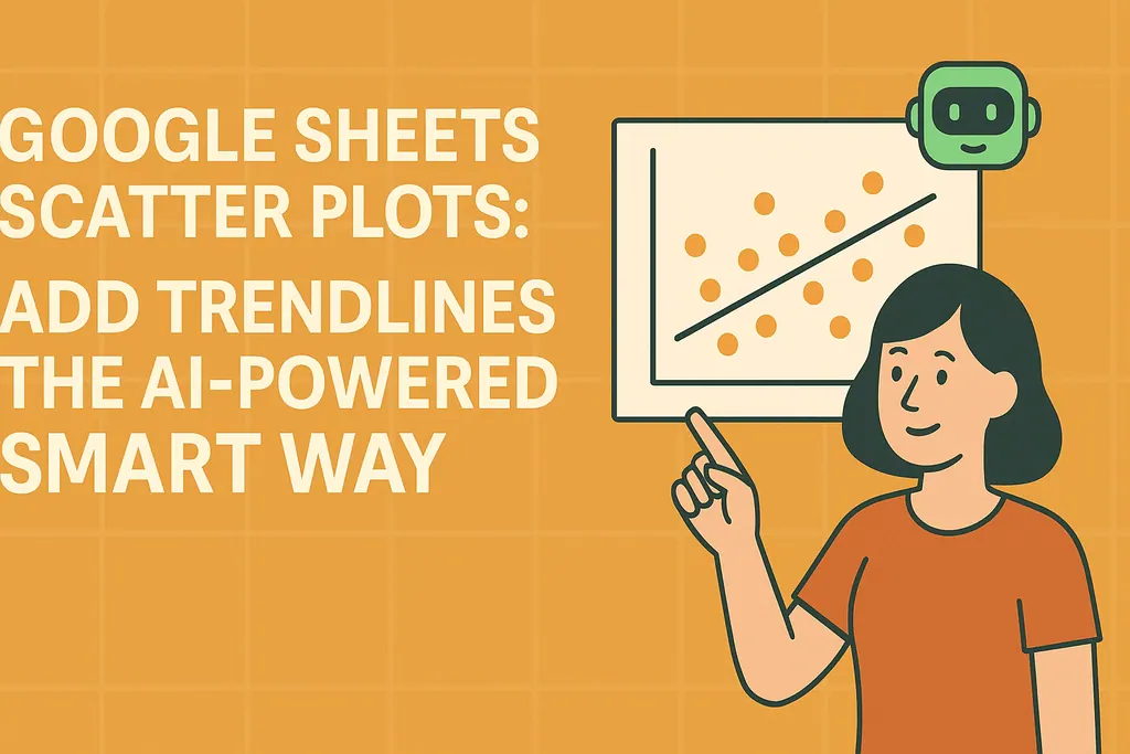 Google Sheets 散點圖：以AI驅動的智慧方式添加趨勢線