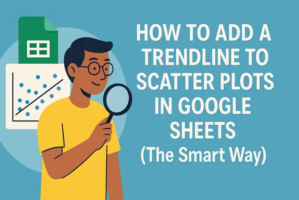 Google 스프레드시트에서 산점도에 추세선 추가하는 방법 (스마트한 방법)