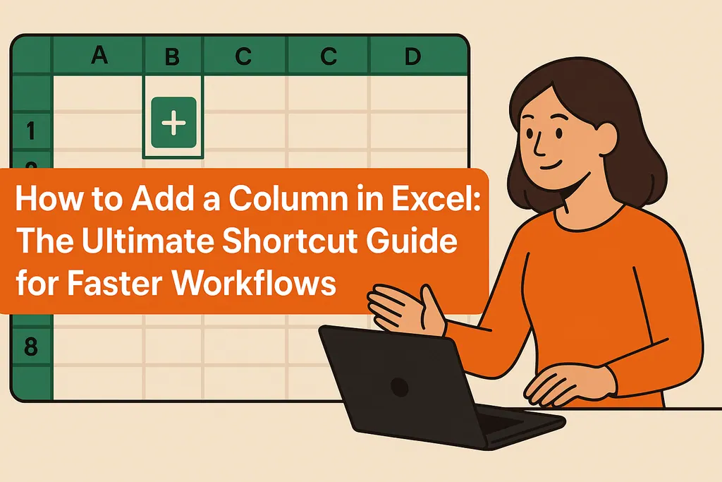 So fügen Sie eine Spalte in Excel hinzu: Der ultimative Shortcut-Guide für schnellere Arbeitsabläufe So fügen Sie eine Spalte in Excel hinzu: Der ultimative Shortcut-Guide für schnellere Arbeitsabläufe